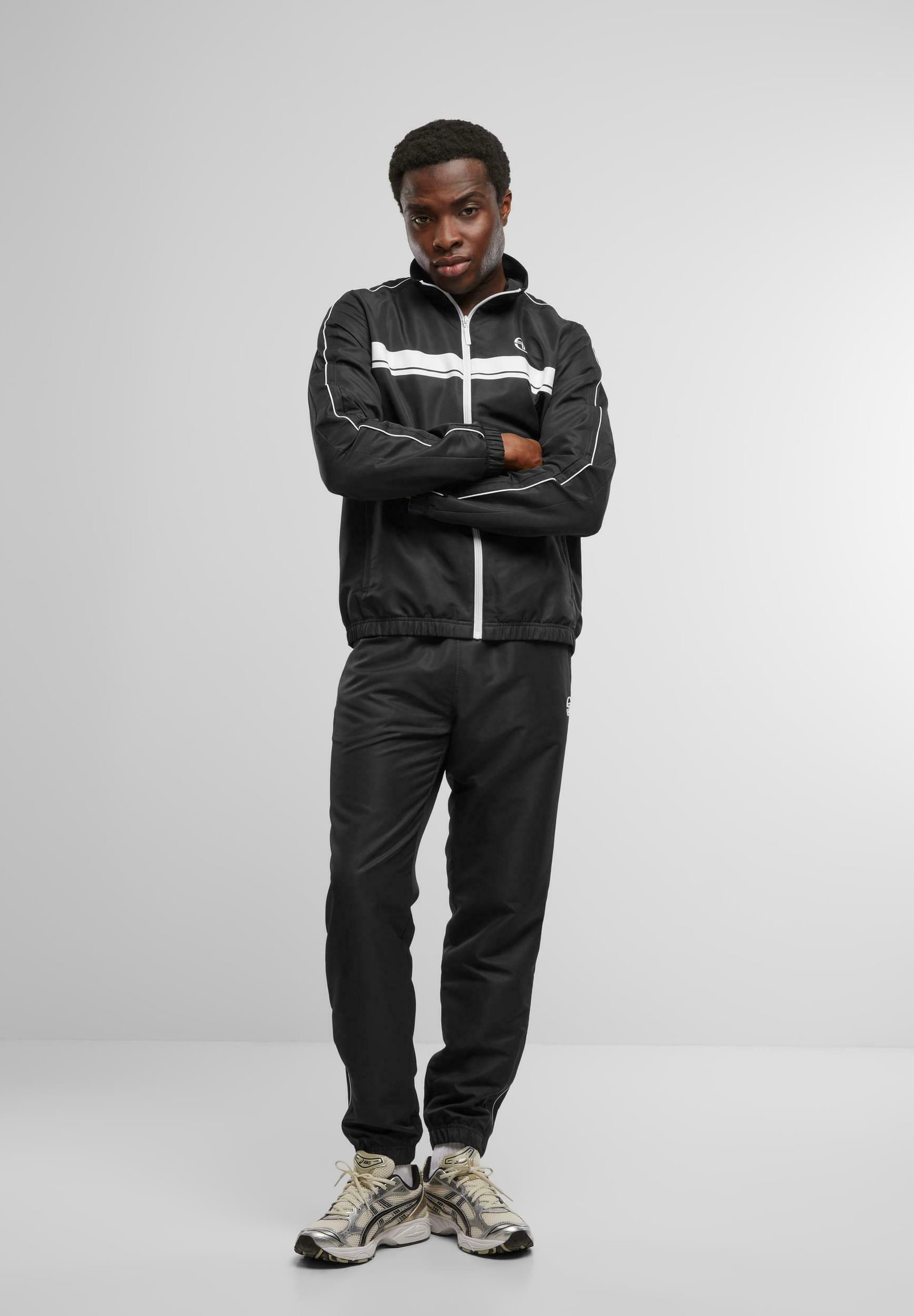Sergio Tacchini AGAVE SET - Tracksuit - black/black denim - Zalando