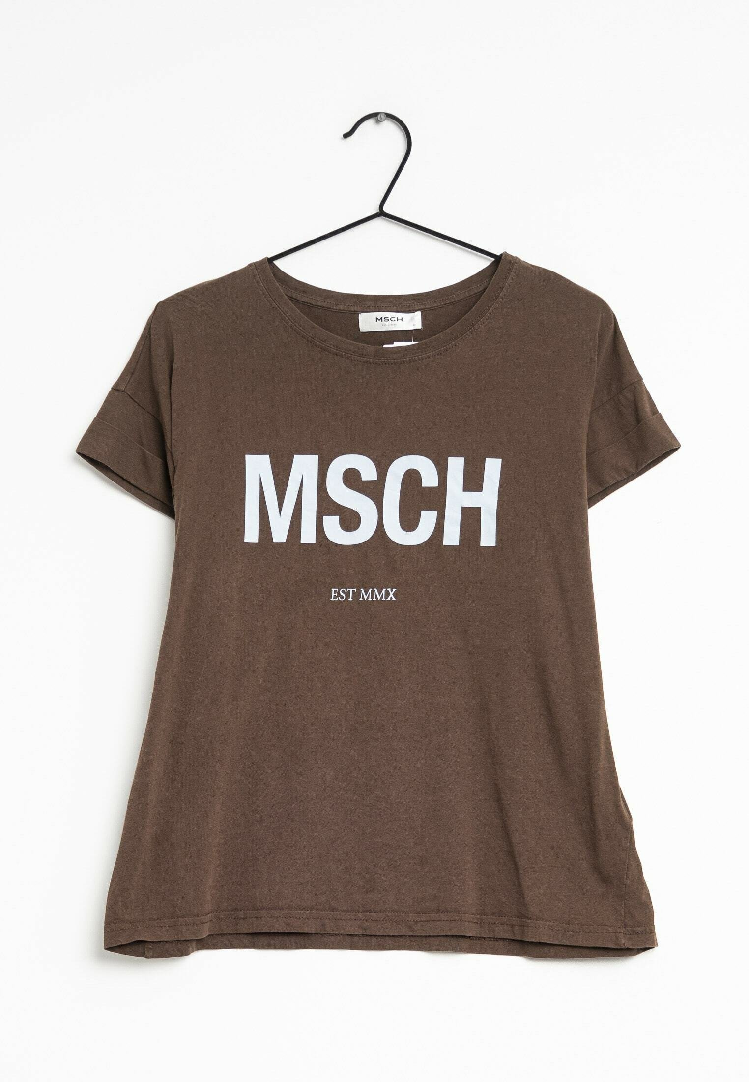 MSCH Copenhagen T-Shirt print - brown/braun - (Pre-owned) - Zalando.de