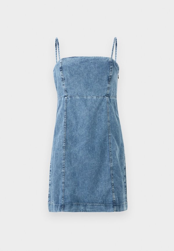 ALINE MINI DRESS - Denim dress - light wash2