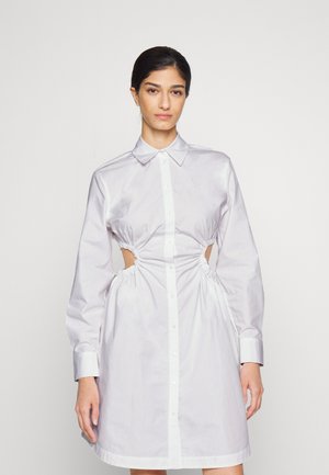 KARL LAGERFELD ROUCHED DRESS - Φόρεμα πουκάμισο - white
