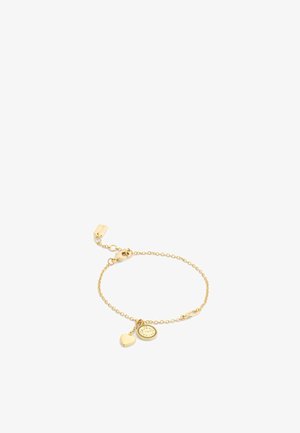 COACH, COACH HERITAGE COIN HEART CHARM BRACELET - Bracelet - gold-coloured