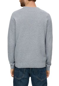s.Oliver MIT CREW NECK - Strickpullover - schiefergrau
