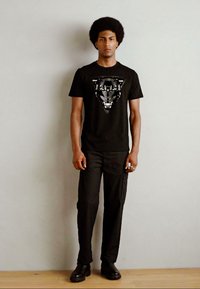 Antony Morato REGULAR FIT FLOCK AND INJECTION PRINT - Camiseta estampada - black