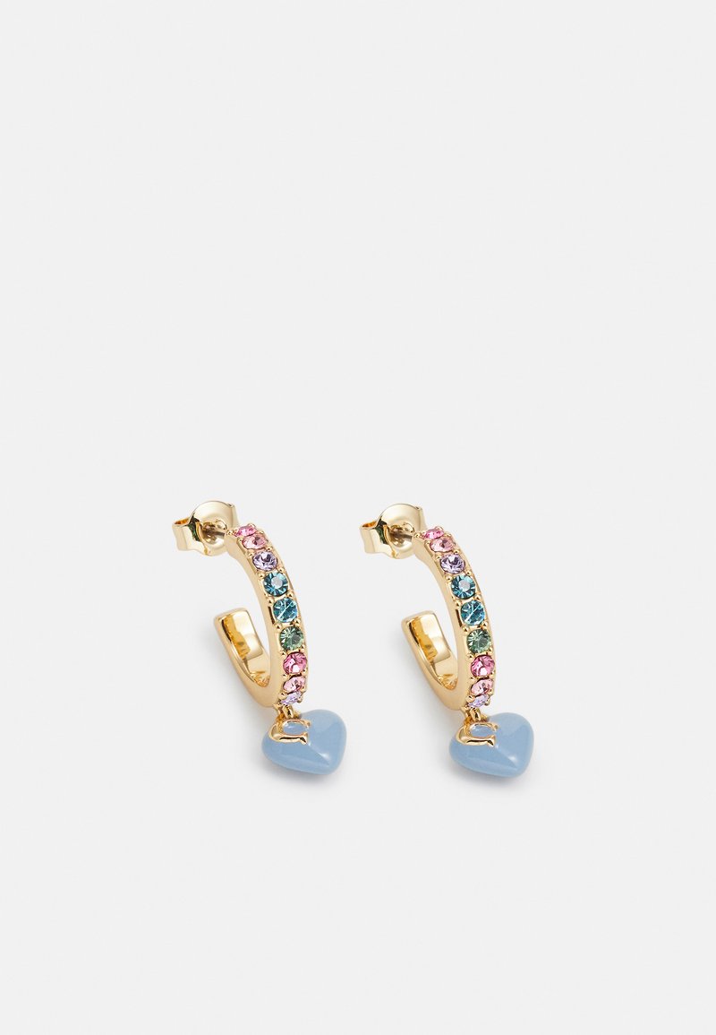 COACH PAVE HUGGIE - Pendientes - multi/gold-coloured