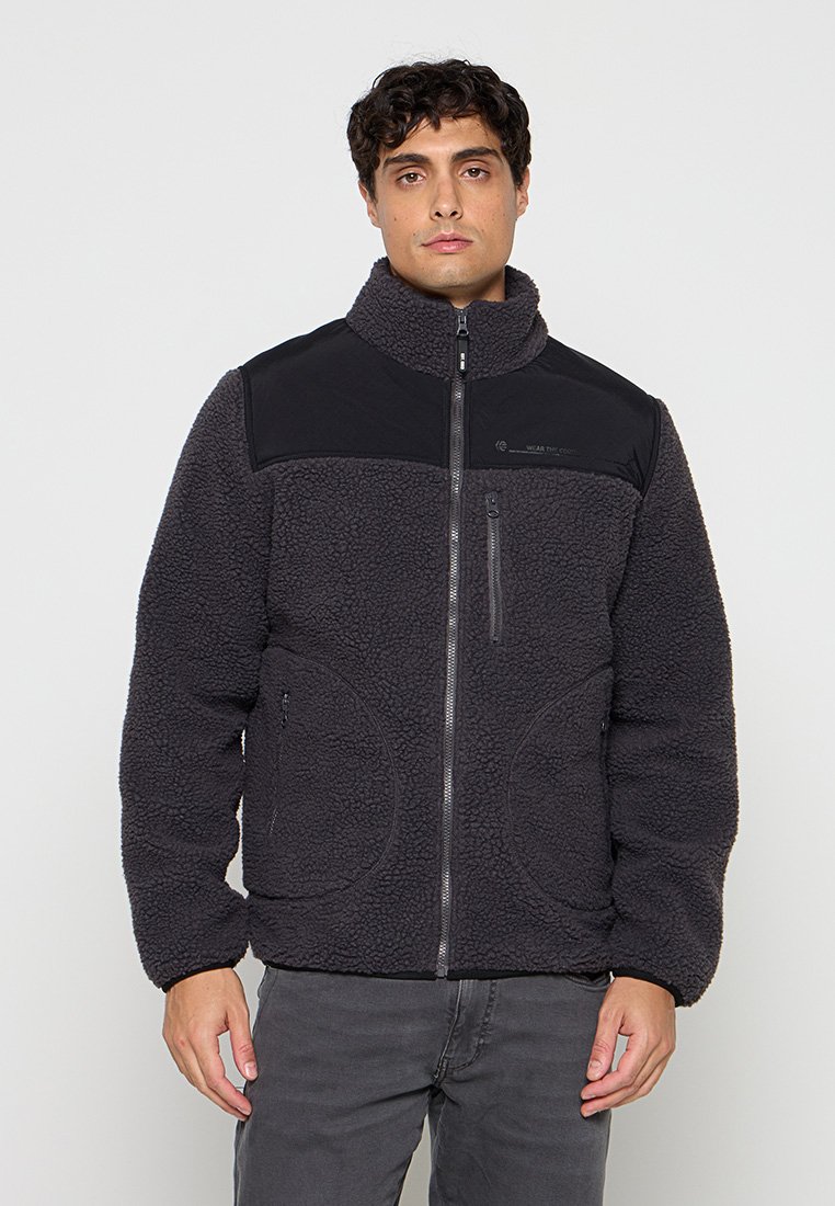 INDICODE JEANS Fleecejas grijs