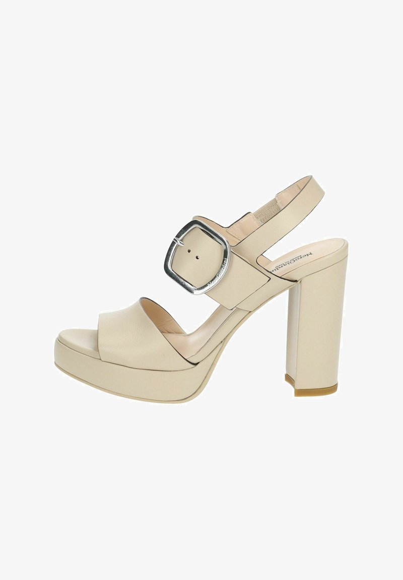 NeroGiardini Sandali con tacco - nappa lino poli plato ric