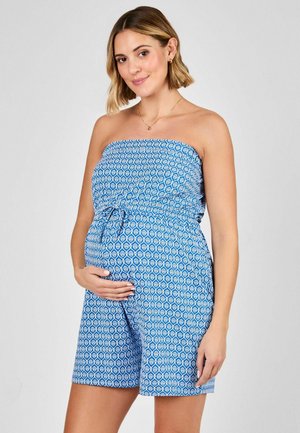 MATERNITY FIT - PATTERNED BANDEAU - Jumpsuit - blue