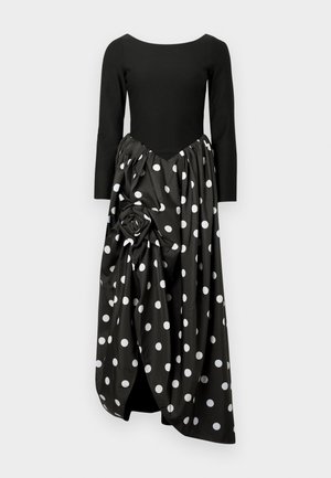 AURORA DRESS IN POLKA DOT - Robe longue - black/white
