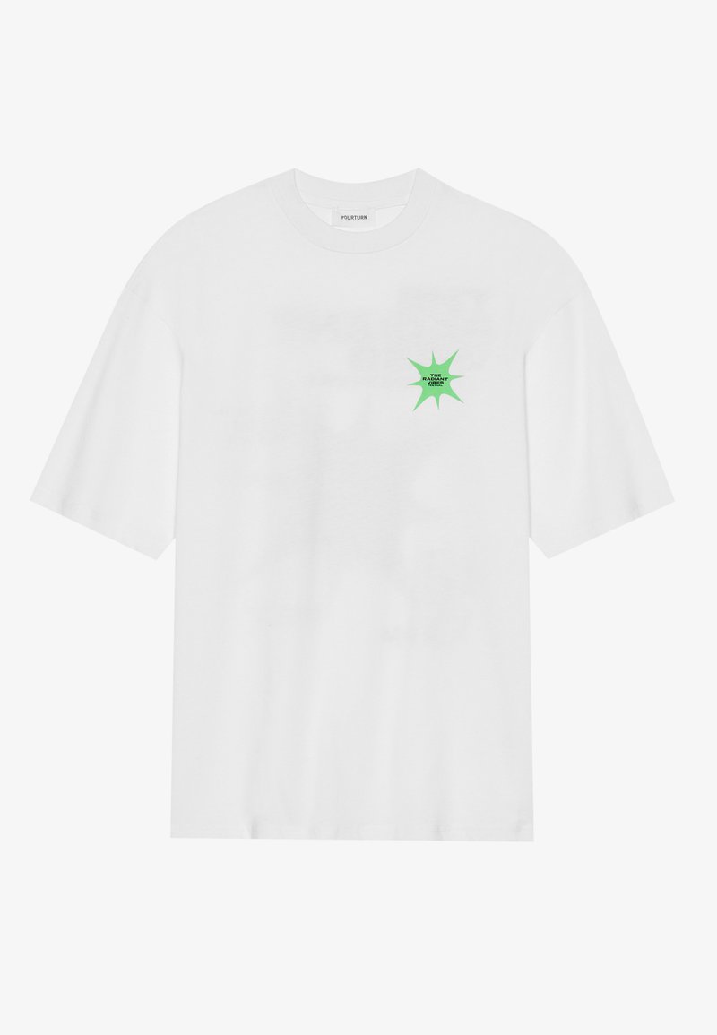 YOURTURN T-shirt print wit YOURTURN T-shirt print wit