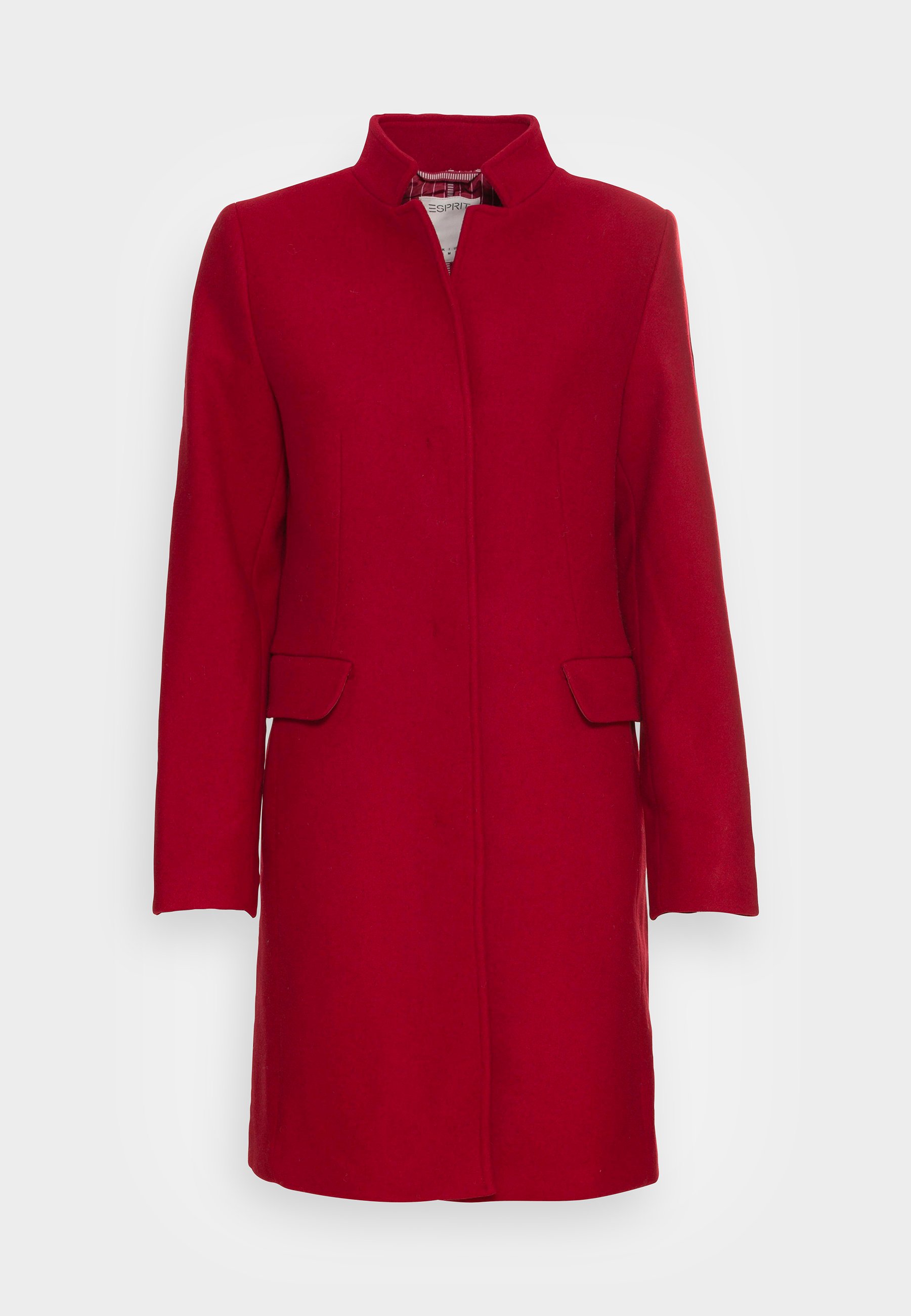 dark red coat