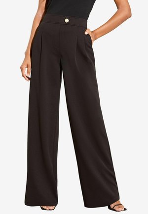 Lipsy RELAXED WIDE LEG - Nadrágok - black