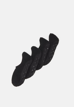 FEMALE COSY SNEAKER 4 PACK - Trainer socks - black