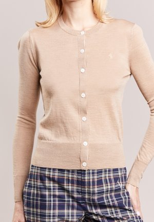 Strickjacke - mottled beige