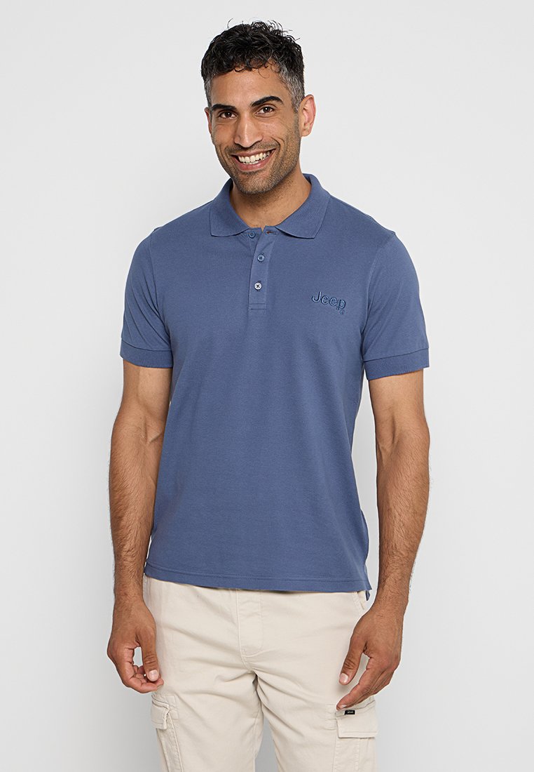 Jeep Poloshirt blauw Jeep Poloshirt blauw