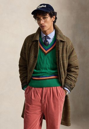 Polo Ralph Lauren, THE LANGDON PLAID TWEED WALKING COAT - Manteau classique - brown