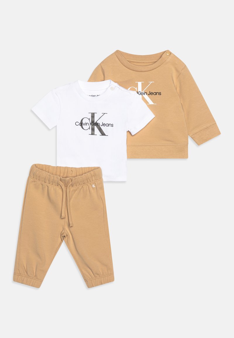 Calvin Klein Jeans MONOGRAM STARTER GIFTPACK UNISEX SET - Auduma bikses - warm sand