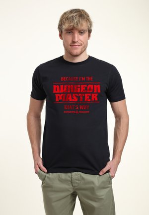Henry Tiger DUNGEONS & DRAGONS BECAUSE DM - T-shirt z nadrukiem