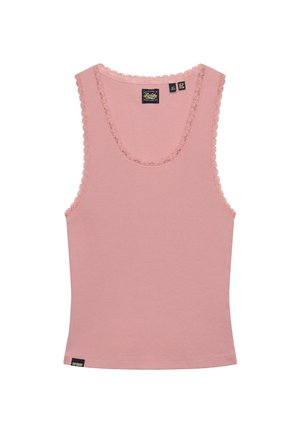 Superdry & Co, SUPERDRY VINTAGE LACE TRIM VEST.. - Top - lilas pink