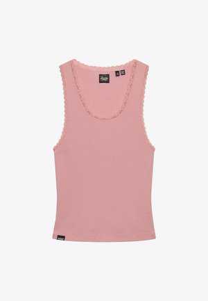 Superdry & Co, SUPERDRY VINTAGE LACE TRIM VEST.. - Top - lilas pink