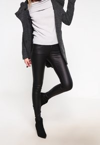 ONLY Klassisk frakke - mottled dark grey
