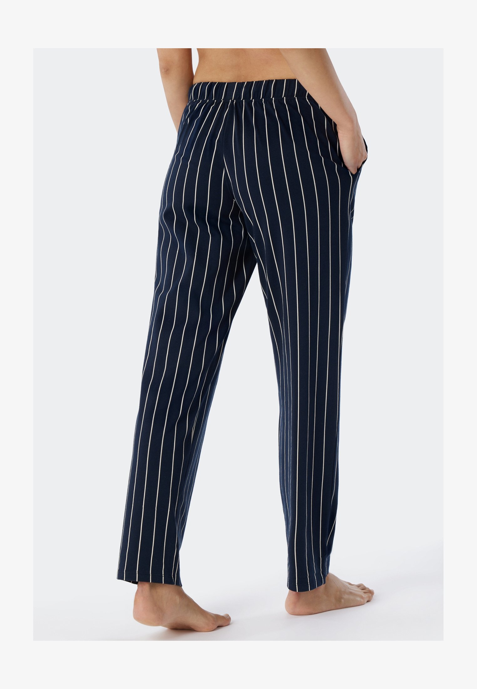 Schiesser Pigiama Uomo | Pantaloni Lunghi + Slip Mix + Relax | Colore Pacific Blue | 100% Cotone Organico | Morbido E Comodo | Vita Regolabile Con Bottone E Nastro