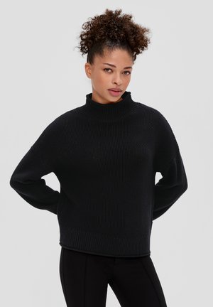 Zwarte ALIX THE LABEL Trui LADIES KNITTED ART WORK PULLOVER