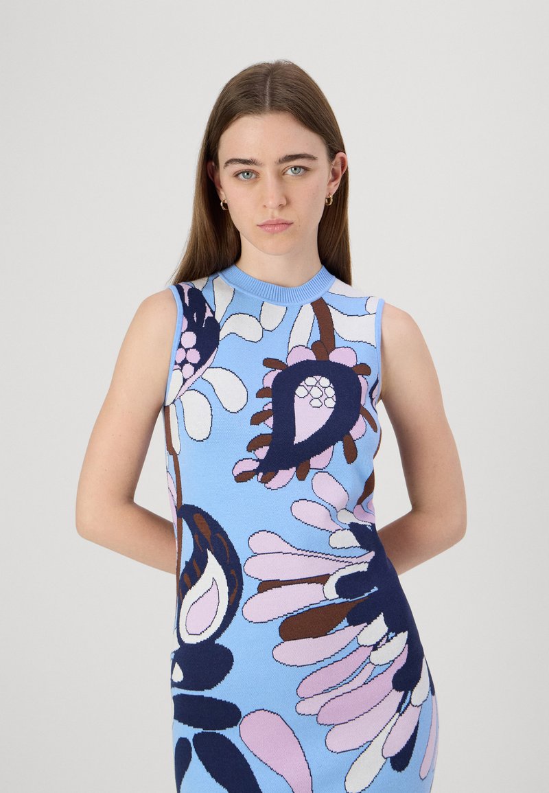 kate spade new york AUTUMN PAISLEY DRESS - Jumper dress - astral blue  multi/light blue - Zalando.ie