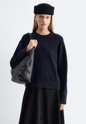 & OTHER STORIES, & OTHER STORIES BOXY KNIT JUMPER - Pullover - dark blue