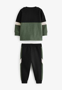 Next LONG SLEEVE SOFT TOUCH  AND JOGGERS SET  - REGULAR FIT - Træningssæt - black green