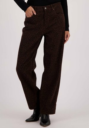 Relaxed fit jeans - brown