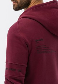 Ombre WITH PRINTS  - Sudadera con cremallera - burgundy