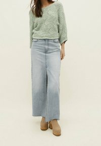Stradivarius Stickad tröja - light green