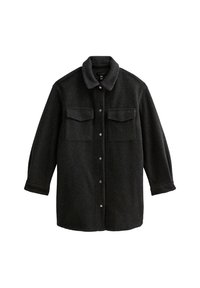 New Look PRESS STUD Abrigo corto grey/gris oscuro