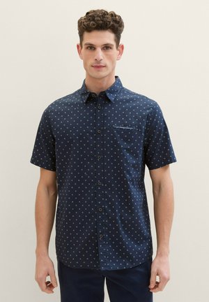 KURZARM MIT PRINT - Camisa - navy stripe design