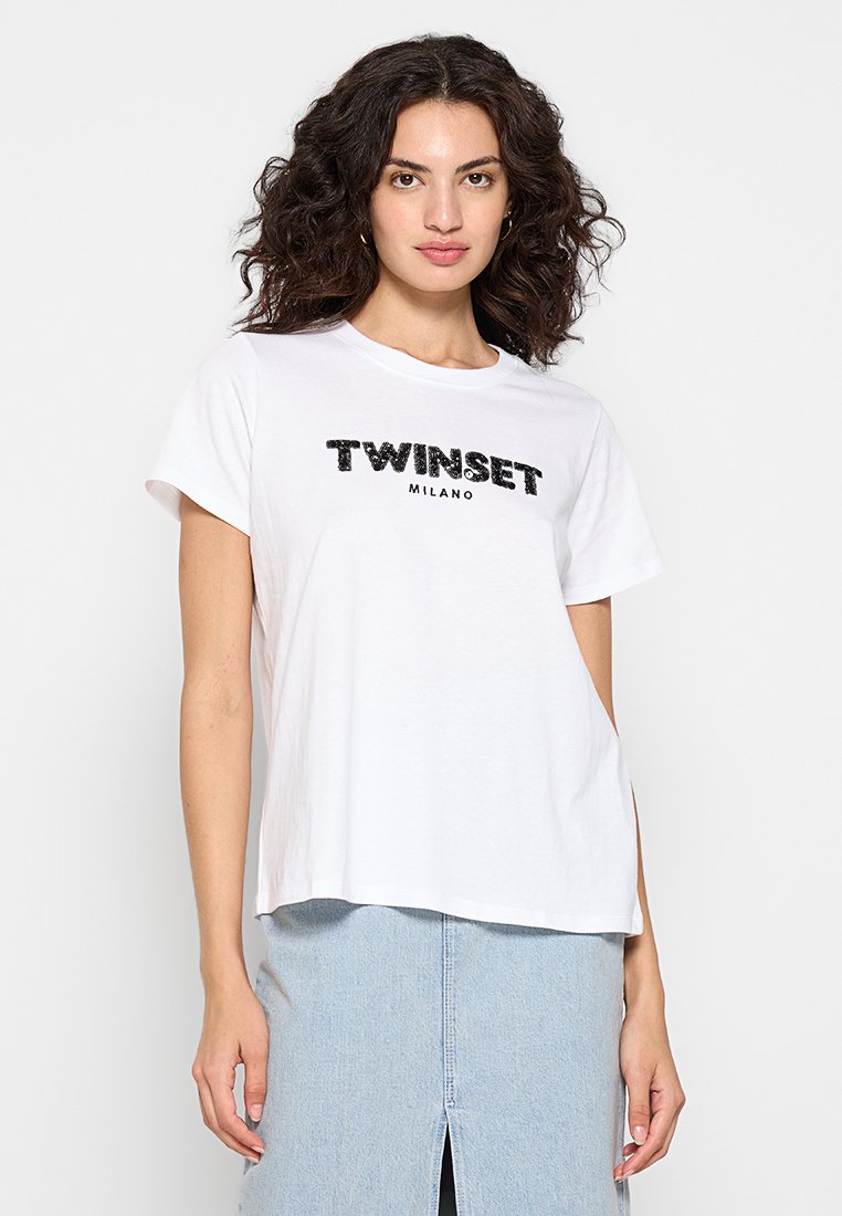 TWINSET T-shirt print wit TWINSET T-shirt print wit