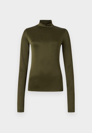 FITTED TURTLENECK - Bluză cu mânecă lungă - dark khaki