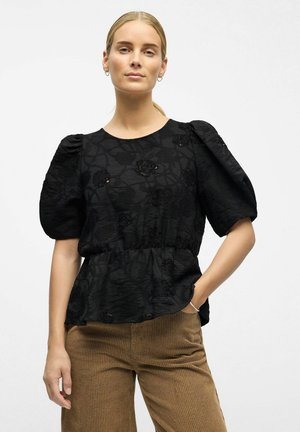 JACQUARD - Bluse - black