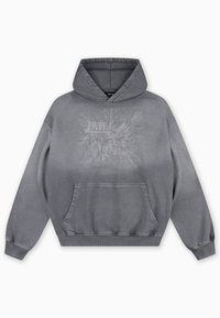EAGLE EMBROIDERY HOODIE UNISEX - Sweat à capuche - grey washed