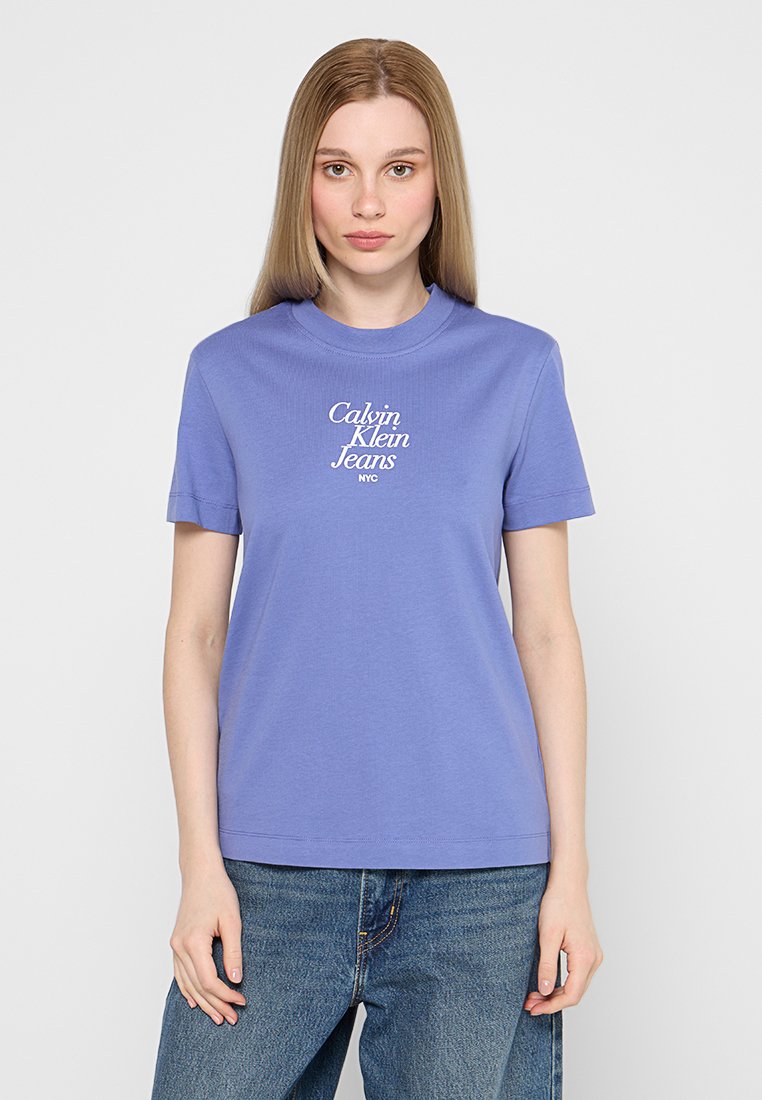 Calvin Klein Jeans T-shirt print blauw Calvin Klein Jeans T-shirt print blauw