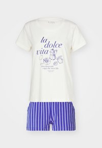 Niet geselecteerd, lila/ecru