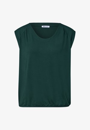 Street One, DROPPED SHOULDER SHIRT MIT ELASTIKSAUM - T-shirt basic - shadow teal