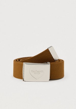 HEART CLIP UNISEX - Ζώνη - hamilton brown/silver-coloured