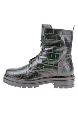 Botines con cordones - dark green