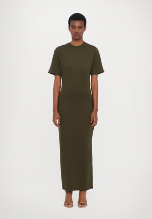 Filippa K LONG DRESS - Trikotaažkleit - dark khaki green