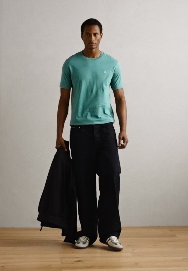 SHORT SLEEVE LOGO PRINT - Basic T-shirt - eucalyptus2