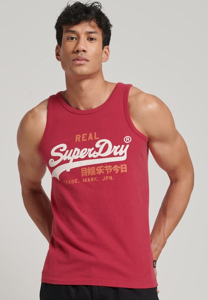Superdry Top work red marl/rood Zalando.be