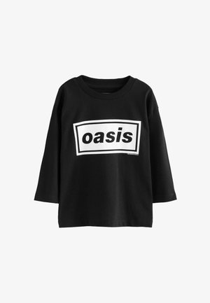 Next REGULAR FIT - Tops ar garām piedurknēm - black