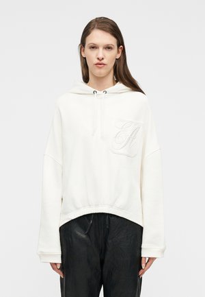 Pulover s kapuco - warm white