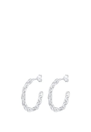 HOOPS CHAIN LOOK TREND - Kõrvarõngad - silver-coloured