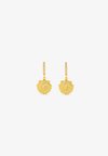 SHELL PAVE HUGGIE HOOP - Σκουλαρίκια - gold-coloured